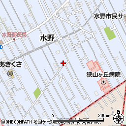 埼玉県狭山市水野1107周辺の地図