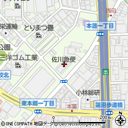 佐川急便株式会社　戸田営業所周辺の地図