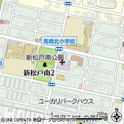 松戸市新松戸プール周辺の地図