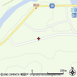 長野県木曽郡木曽町三岳黒田周辺の地図
