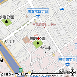 柳坪公園トイレ周辺の地図