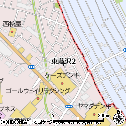 埼玉県入間市東藤沢2丁目周辺の地図