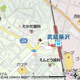 ファミリーマート武蔵藤沢駅前店周辺の地図