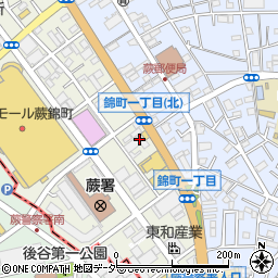 埼玉トヨタ　蕨店周辺の地図