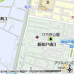 千葉県松戸市新松戸南3丁目163周辺の地図