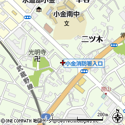 千葉県松戸市二ツ木351周辺の地図