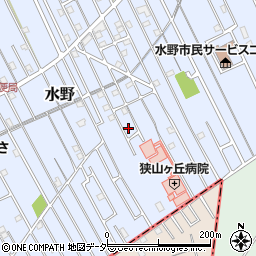 埼玉県狭山市水野1069周辺の地図