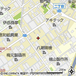 埼玉県八潮市二丁目周辺の地図