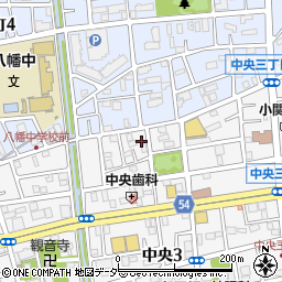 埼玉県八潮市中央3丁目7-13周辺の地図