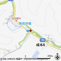 成木８自治会館周辺の地図