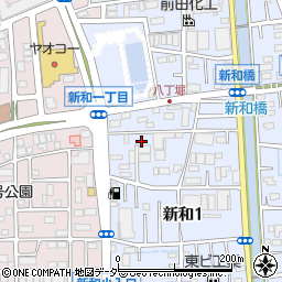 埼玉県三郷市新和1丁目168周辺の地図
