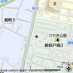 千葉県松戸市新松戸南3丁目164周辺の地図
