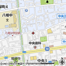 埼玉県八潮市中央3丁目7-8周辺の地図