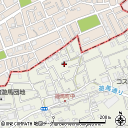 埼玉県草加市遊馬町627周辺の地図