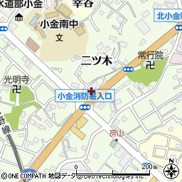 千葉県松戸市二ツ木334周辺の地図