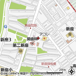 菊扇新座店周辺の地図