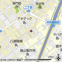 埼玉県八潮市二丁目354周辺の地図