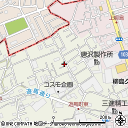 埼玉県草加市遊馬町715-18周辺の地図