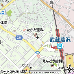 システムパーク武蔵藤沢駐車場周辺の地図