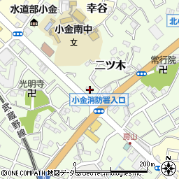 千葉県松戸市二ツ木355周辺の地図