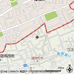 埼玉県草加市遊馬町627-2周辺の地図