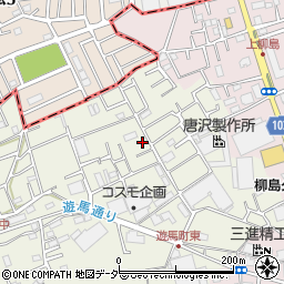 埼玉県草加市遊馬町715-16周辺の地図