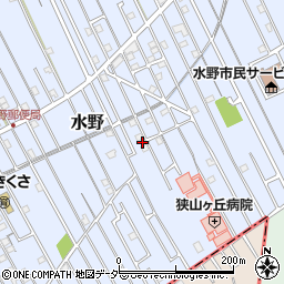 埼玉県狭山市水野1075周辺の地図