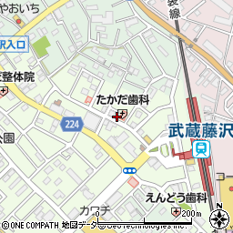 埼玉県入間市下藤沢1丁目周辺の地図