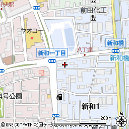 埼玉県三郷市新和1丁目154周辺の地図