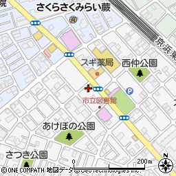 がってん寿司蕨店周辺の地図