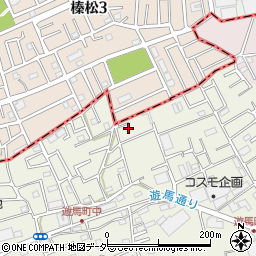埼玉県草加市遊馬町684-3周辺の地図