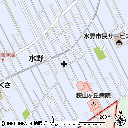 埼玉県狭山市水野1068周辺の地図