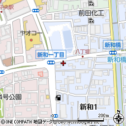 埼玉県三郷市新和1丁目154-2周辺の地図