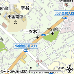 千葉県松戸市二ツ木259-1周辺の地図