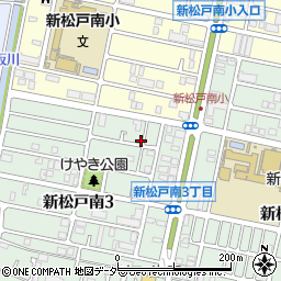 千葉県松戸市新松戸南3丁目53周辺の地図