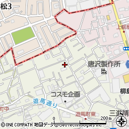 埼玉県草加市遊馬町713-3周辺の地図