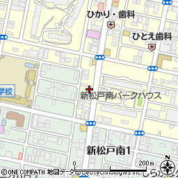 ａｕショップ　新松戸周辺の地図