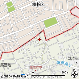 埼玉県草加市遊馬町640-5周辺の地図