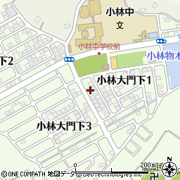 千葉県印西市小林大門下周辺の地図