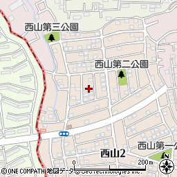 千葉県柏市西山1丁目17周辺の地図