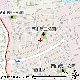 千葉県柏市西山1丁目7周辺の地図