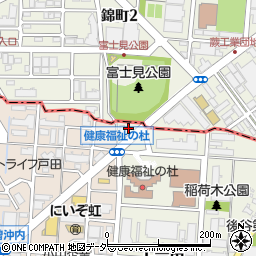 埼玉県戸田市上戸田1-1周辺の地図