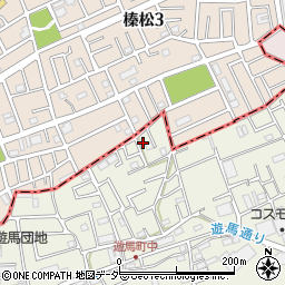 埼玉県草加市遊馬町631-3周辺の地図