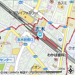 吉野家 志木南口店周辺の地図