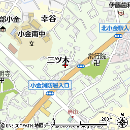 千葉県松戸市二ツ木358周辺の地図