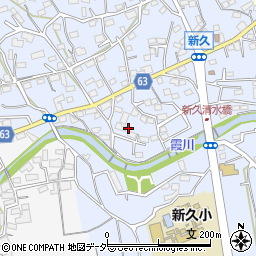 埼玉県入間市新久592周辺の地図
