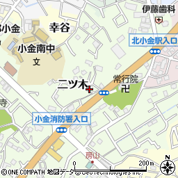千葉県松戸市二ツ木359周辺の地図