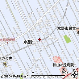 埼玉県狭山市水野1076周辺の地図
