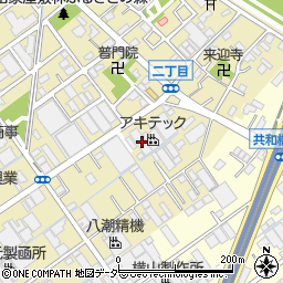 埼玉県八潮市二丁目357-1周辺の地図