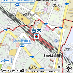 成城石井エキア志木店周辺の地図